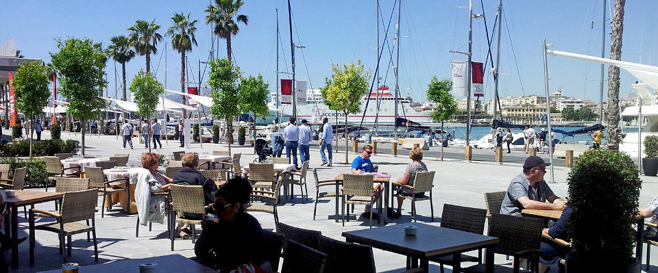 Malaga Spain waterfront restaurants