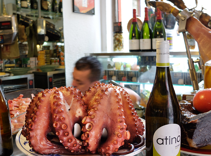 Octopus at Cervezas la fabrica