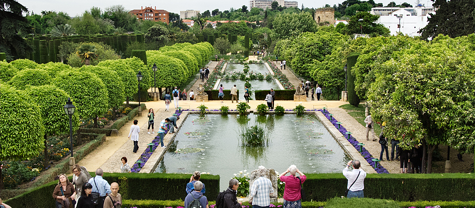 grounds and gardens Alcazar de los Reyes Cristianos Cordoba Spain