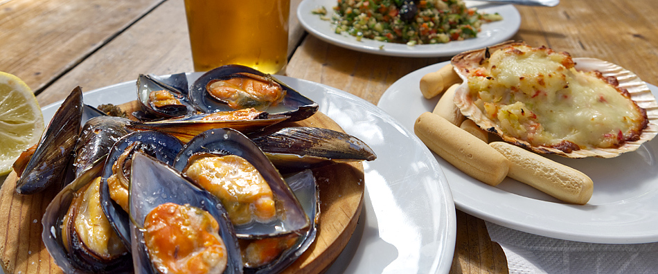 Cordoba Spain. Not the usual mall food Mercado Victoria offers a huge variety of dishes