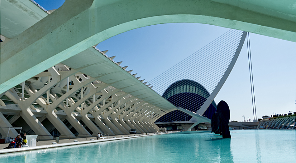 Valencia Spain Science Museum 
El Museu de Ciences Principe Felipe, or the Science Museum, is a huge structure 
spread over three floors